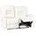 Beliani Sofa manuell verstellbar 2-sitzer Bergen