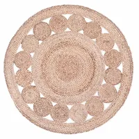 Marrakesch Orient & Mediterran Interior Teppich Jute Natur Beige 90 cm