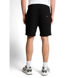 Tom Tailor DENIM Herren Relaxed Shorts mit Waffelstruktur, schwarz, Uni, Gr. M