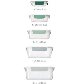 Joseph Joseph Nest Lock Vorratsdosenset salbei 5-teilig