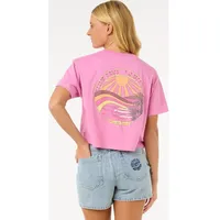 Rip Curl SUN SEA Crop T-Shirt 2025 pink (20)