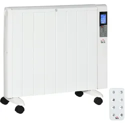 HOMCOM Elektrische Heizung Stahl, Aluminium, ABS
