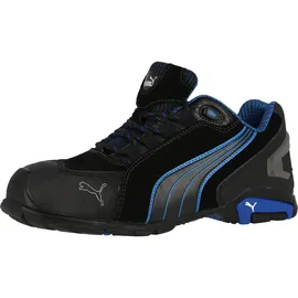 Puma Rio Black Low Gr.45 Veloursleder Aluminiumkappe