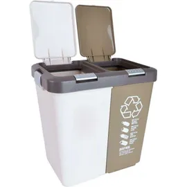 ORION GROUP Mülleimer 10 l Weiß