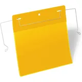 Durable Drahtbügeltasche A5 quer Gelb 50 St.