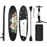 Gymrex Stand Up Paddleboard - 110 kg - aufblasbar - schwarz