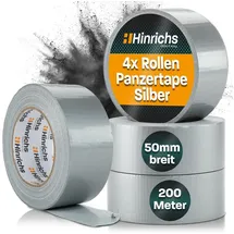 Hinrichs Gewebeband Universal 4 Rollen 50 m x 50 mm