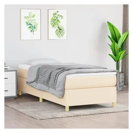 vidaXL Boxspringbett 90 x 190 cm Creme