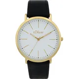 S.Oliver Herrenuhr, Lederband schwarz