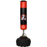 Standboxsack Freistehendes Boxtrainingsgerät Für Erwachsene, Mit Saugfuß, Schwarz+rot, 60x60x180cm