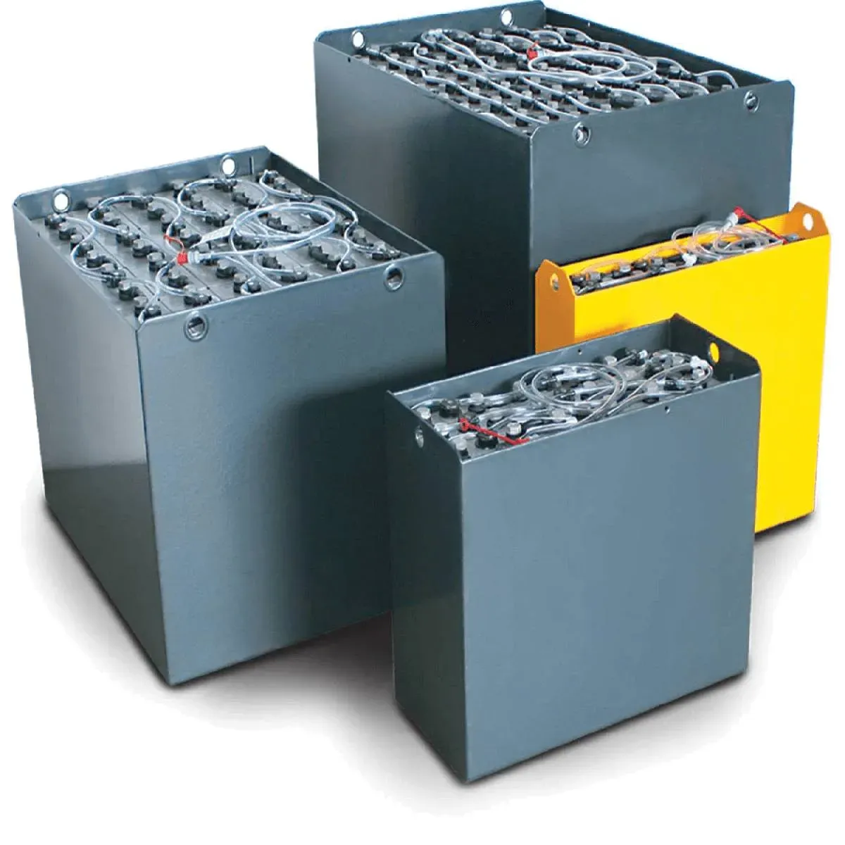 Q-Batteries 24V Gabelstaplerbatterie 4 PzB 260 Ah (644 * 244 * 522mm L/B/H) Trog 40511100 inkl. Aquamatik