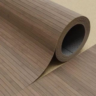 DE-COmmerce Fertigparkett aus Bambus FLEXBAMBOO 50x200 cm Bodenbelag mit rutschhemmender Rückenausstattung 200 cm Breite | Farbe: taupe