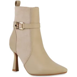 Damen Klassische Stiefeletten in Beige