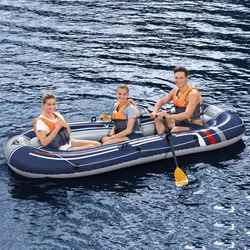 Bestway Hydro-Force Schlauchboot Treck X3, 307x126 cm – Stabiles Familienboot für ruhige Gewässer