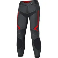 Held Street Rocket 4, Lederhose perforiert - Schwarz/Neon-Rot -