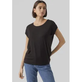 Vero Moda VMAVA PLAIN SS TOP JRS NOOS Schwarz S