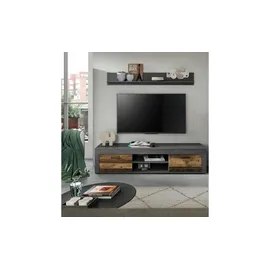 Möbel Boss Jam Lowboard 160 x 37 cm Schwarz Holz