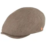 Mayser Schiebermütze meliert Leinen Mütze Sidney mit UV-Schutz 30 braun 61