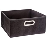 5five simply smart 5five - stoffkorb 31x15cm "mix n modul" dunkelgrau meliert