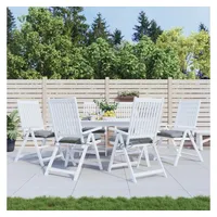 VidaXL Stuhlkissen 6 Stk. Grau 50x50x7 cm Oxford-Gewebe