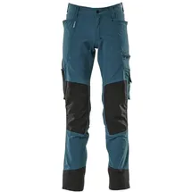 Mascot Hose mit Knietaschen, Stretchstoff Hose Größe 82C54, Dunkelpetroleum