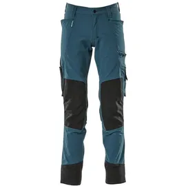 Mascot Hose mit Knietaschen, Stretchstoff Hose Größe 82C54, Dunkelpetroleum