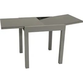 DEGAMO MARINA Ausziehtisch 140 x 70 x 75 cm grau/silber