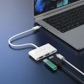 j5create JCA399-N, USB 3.2 Gen 2 (3.1 Gen 2) Type-C, 5000 Mbit/s Weiß