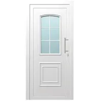 Solid Elements Haustür KT-02  (100 x 210 cm, DIN Anschlag: Rechts, Weiß)