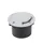 LINDBY LED Bodeneinbauleuchte Nandita Aluminium Ø 10 cm 1-flammig grau