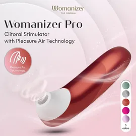 Womanizer „Womanizer »Pro« Druckwellenvibrator rot