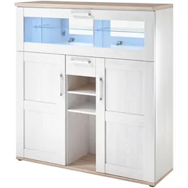HBZ Romance Barschrank 128x136x42 weiß