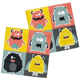 Folat 68352 Servietten Monster Bash 33x33cm - 20 Stück