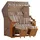 Mr. Deko Strandkorb Schleswig Beige
