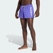 adidas Badehose LOGO ELASTISCHE STRICK-BADEHOSE Solar Purple/White S