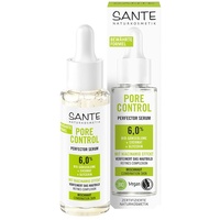 SANTE Naturkosmetik Serum mit Bio-Gänseblume und Niacinamid-Effekt, Gesichtsserum für einen ebenmäßigen Teint und verfeinerte Poren, Pore Control Perfector Serum, 30 ml