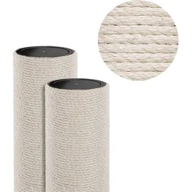 Happy Pet HAPPYPET Sisalstamm für Kratzbaum Ø 18 cm - 40/50/60/80 cm, Dickes Sisal, Massiver Ersatz-Stamm Säule für Katzenbaum, M10 Gewinde, Ersatz Kratzstamm