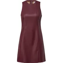 QS Minikleid Lederoptik Rot 36