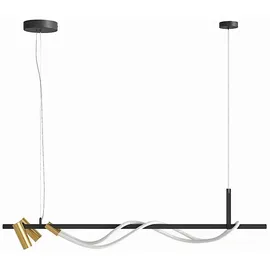 Maytoni Tau 3-flg. LED 30 cm schwarz Metall