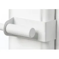 GARESA Scheibenstange SPANNFIX, Ø 9 mm, 1-läufig, Fixmaß, ohne Bohren, geklemmt, Messing weiß Ø 9 mm x 60 cm - 90 cm