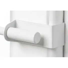 GARESA Scheibenstange SPANNFIX, Ø 9 mm, 1-läufig, Fixmaß, ohne Bohren, geklemmt, Messing weiß Ø 9 mm x 60 cm - 90 cm