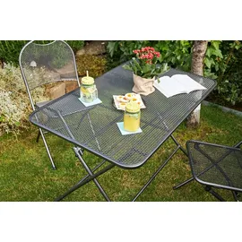 MWH Das Original Cafe Latte Klapptisch 110 x 70 x 72 cm eisengrau
