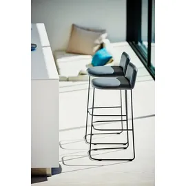 JAN KURTZ Barhocker Ragno chrom/taupe