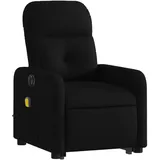 vidaXL Massagesessel elektrisch Polyester 89 x 96 x 89 cm Schwarz mit Aufstehhilfe