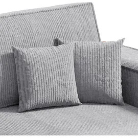 petits-meubles ECKSOFA Isaac 3 Sitzplätze Hellgrau