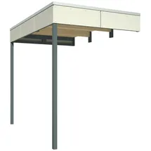 SKANHOLZ Schleppdach 168 x 253 cm Grau