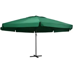 vidaXL Sonnenschirm mit Aluminium-Mast 600 cm Grün
