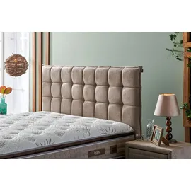 Bambi Pointhome Bambi Boxspringbett Set 140x200 H2 / H3, Baumwolle Master, Matratze mit doppeltem Federsystem, 1xMatratze mit Topper, 2xBettkasten, 1xKop... - Beige