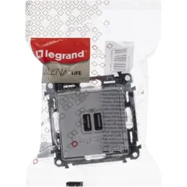 Legrand Steckdoseneinsatz 2-fach 1500 mA Weiß 1 St.