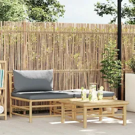 vidaXL Lounge Set 3-tlg. dunkelgrau/braun inkl. Kissen 313150